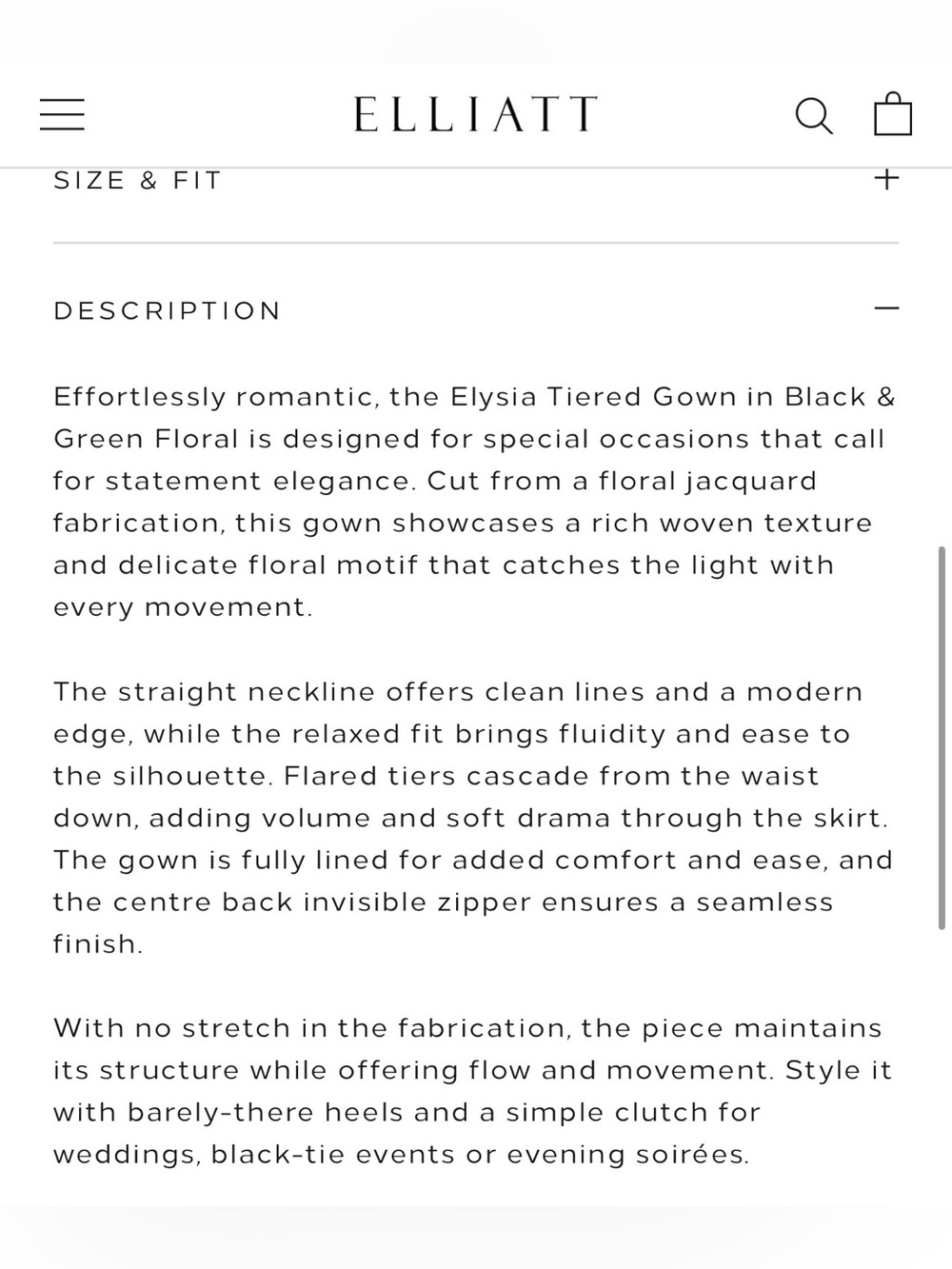 Elliatt Elysia Tiered Gown - Picture 7 of 15
